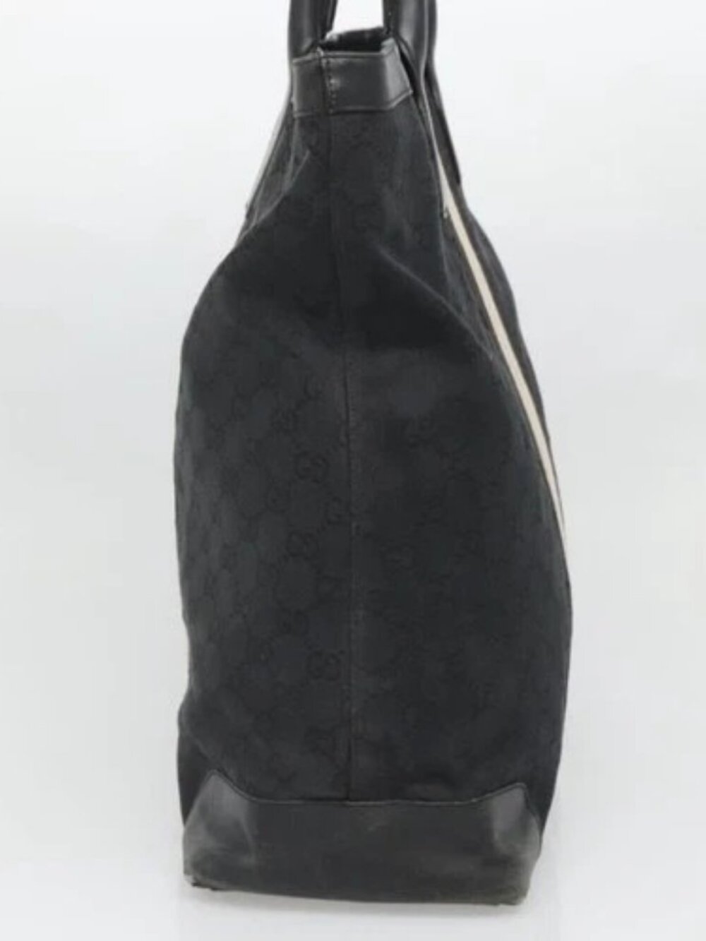 GUCCI GG Canvas Sherry Line Hand Bag Black Silver 002 1093 Auth ep10440 - Picture 3 of 15